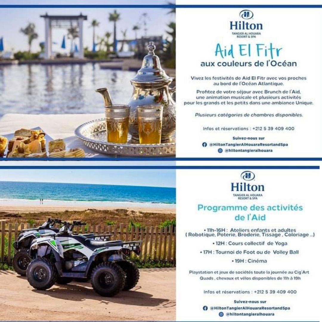 Aid El Fitr aux couleurs de l’océan  au Hilton TANGER  Al Houara Resort & Spa